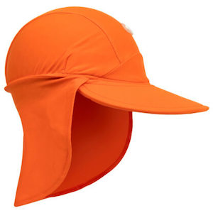 Banz Orange Flap Sunhat for 2-4 years