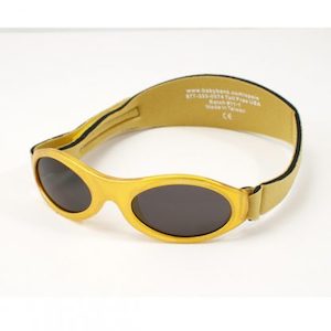 Adventure Banz Gold Metallic Sunglasses for 2-5 years