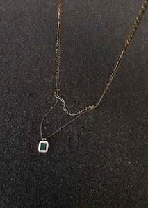 Jewellery: Anke Chain Necklace - Malachite