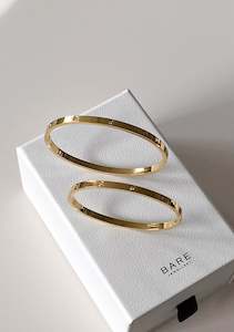 Blanca Bangle Thin Band - Gold