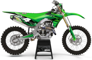 Rapid KAWASAKI - Graphics Kit {GREEN - BLACK}