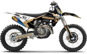 Espresso HUSQVARNA - Graphics Kit {Black / Coffee}