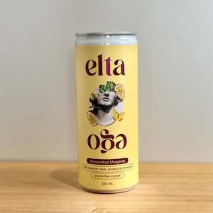 Wine and spirit merchandising: Passionfruit Margarita 0% - 250ml can | Elta Ego