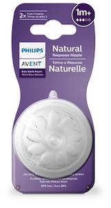 Philips Avent Natural Response Teat 1 month+ 2 pack