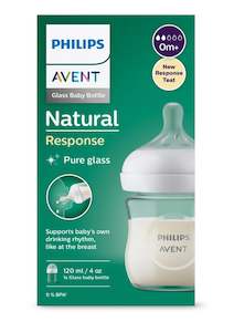 Philips Avent Natural Response 120ml Glass Bottle