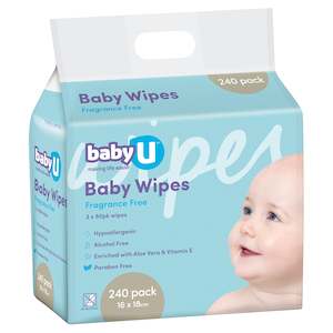 Mother Baby: babyU Baby Wipes 240 Pack