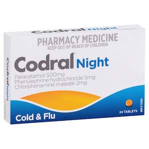 Codral Night Cold & Flu Tablets 24 Pack