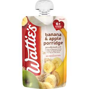 WATTIES S2 B/F BanAple Porridge 120g