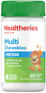 Healtheries KidsCare Chewable Tablets Multivitamin and Mineral 60s