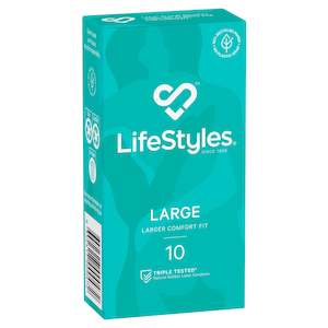 LifeStyles Large Condoms 10 Pack