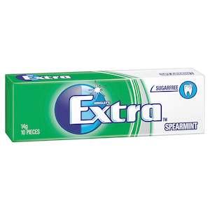 Home Household: EXTRA SPEARMINT Sugar Free Chewing Gum 10 pieces 14g