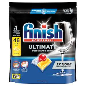 Home Household: FINISH Ultimate Pro Dishwasher Tablets Lemon Sparkle 46pk