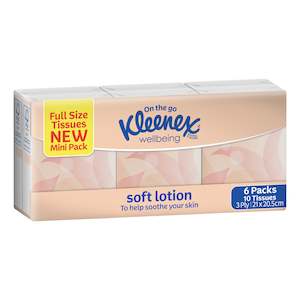 KLEENEX Soft Lotion Pocket 6pk