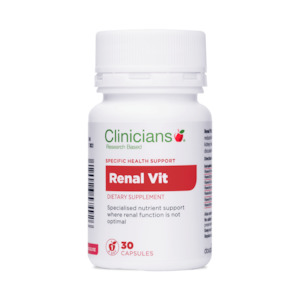 Clinicians Renal Vitamin 30 Capsules