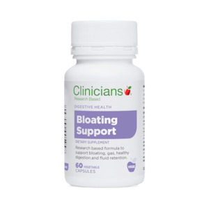 Clinicians Bloating Support Vege Caps 60 Capsules