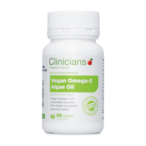 Clinicians Vegan Omega-3 Algae Oil VCaps 50