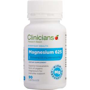 Clinicians Magnesium 625 Caps 90