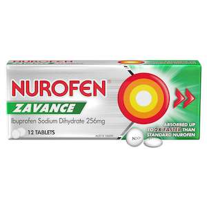 Nurofen Zavance Tablets 12s 200mg Ibuprofen Pain Relief