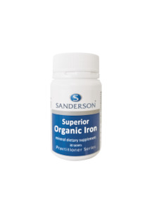 SANDERSON Superior Organic Iron 30s