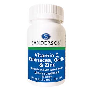 Sanderson: Sanderson Vitamin C Echinacea Garlic & Zinc 90