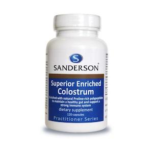 Sanderson Superior Enriched Colostrum 120 Capsules