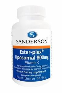 Sanderson Ester-plex Liposomal 800mg Vitamin C 55 Capsules