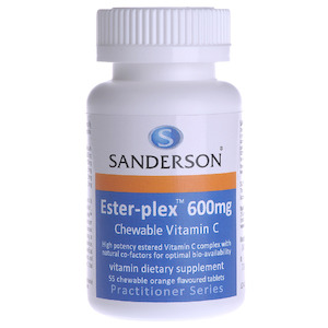 Sanderson Ester-plex 600mg Vitamin C Chewables 55 Tablets