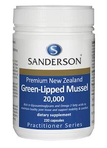 Sanderson NZ Green-Lipped Mussel 20,000 220 Capsules