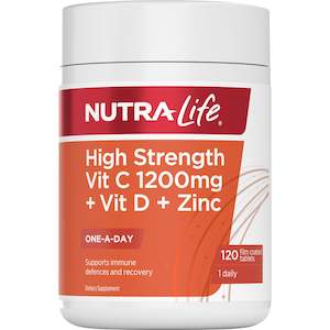 Nutra-Life Vit C 1200 C+Zinc+D 120tabs