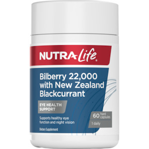 Nutra-Life Bilberry 22000mg 60tabs