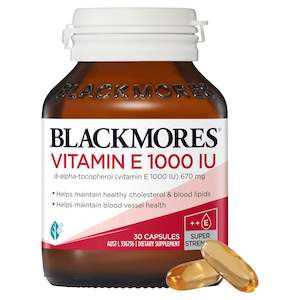 Blackmores Vitamin E 1000 IU 30 Capsules