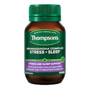 Thompson's Ashwagandha Complex Stress + Sleep 60 Tablets