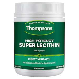 Thompsons: Thompson's High Potency Super Lecithin 200 Capsules