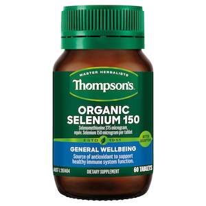 Thompson's Organic Selenium 150 60 tablets