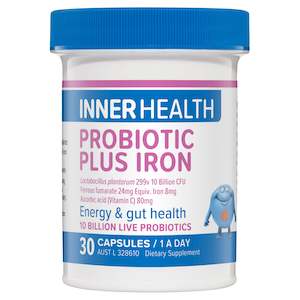 Inner Health: Inner Health Probiotic Plus Iron 30 Capsules