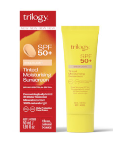 Trilogy SPF50+ Sheer Tinted Moisturising Sunscreen LIGHT