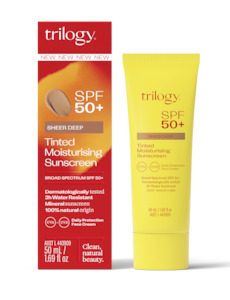 Trilogy SPF50+ Sheer Tinted Moisturising Sunscreen DEEP