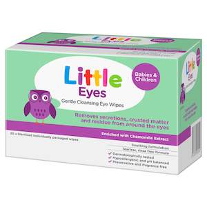 Little Eyes Gentle Cleansing Eye Wipes 30 Pack