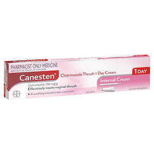 Pharmacist Only: Canesten Clotrimazole 1 Day Internal Cream