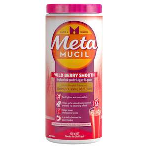 Stomach Bowel Treatments: Metamucil Multi-Health Fibre with 100% Psyllium Natural Psyllium Wild Berry Smooth 72D