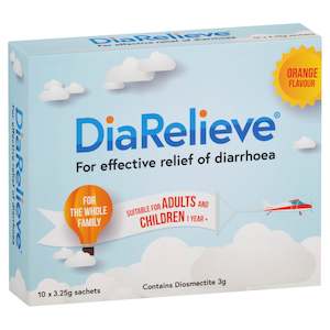 DiaRelieve Orange Flavour 10 Pack x 3.25g