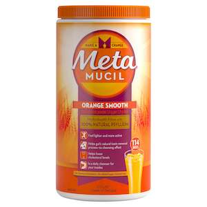 Metamucil Multi-Health Fibre with 100% Psyllium Natural Psyllium Orange Smooth 114D