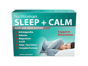 NuWoman Sleep + Calm Support 30 Capsules