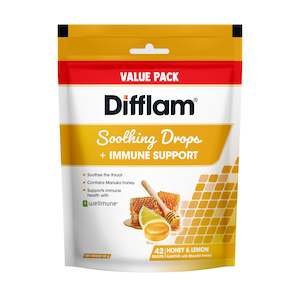 Difflam Drops + Immune Support Honey & Lemon 42s