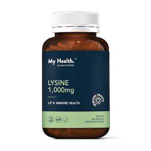 My Health. Lysine 1000mg Caps 100s