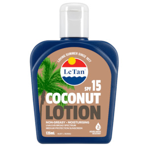 LE TAN Coconut Lotion SPF15+ 125ml