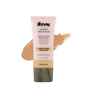 Face: RAWW Superfood Glow Beauty Balm Cream Macadamia 30ml