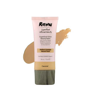 RAWW Superfood Glow Beauty Balm Cream Caramel 30ml