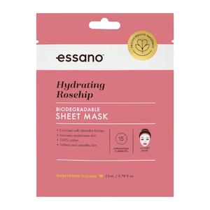 Essano Hydrating Rosehip Biodegradable Sheet Mask 23ml