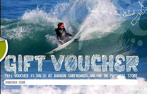 Surfboards: Barron surfboards gift vouchers